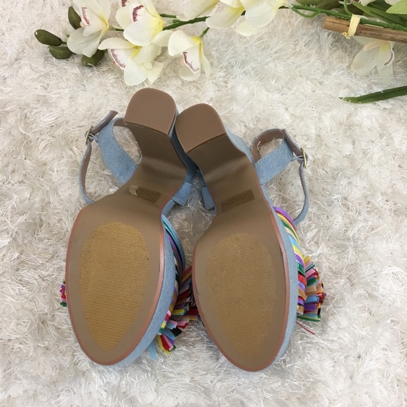 Betsy Johnson Knotted Bow Ankle Strap Heels Shoes - Picture 6 of 6